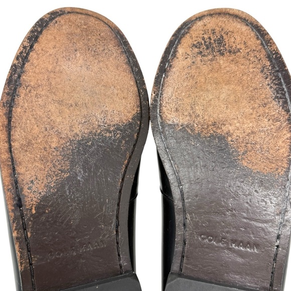 Cole Haan Classic Black Pinch Tassel Leather Loafers Mens Size 9.5 3E Extra Wide - Picture 14 of 15